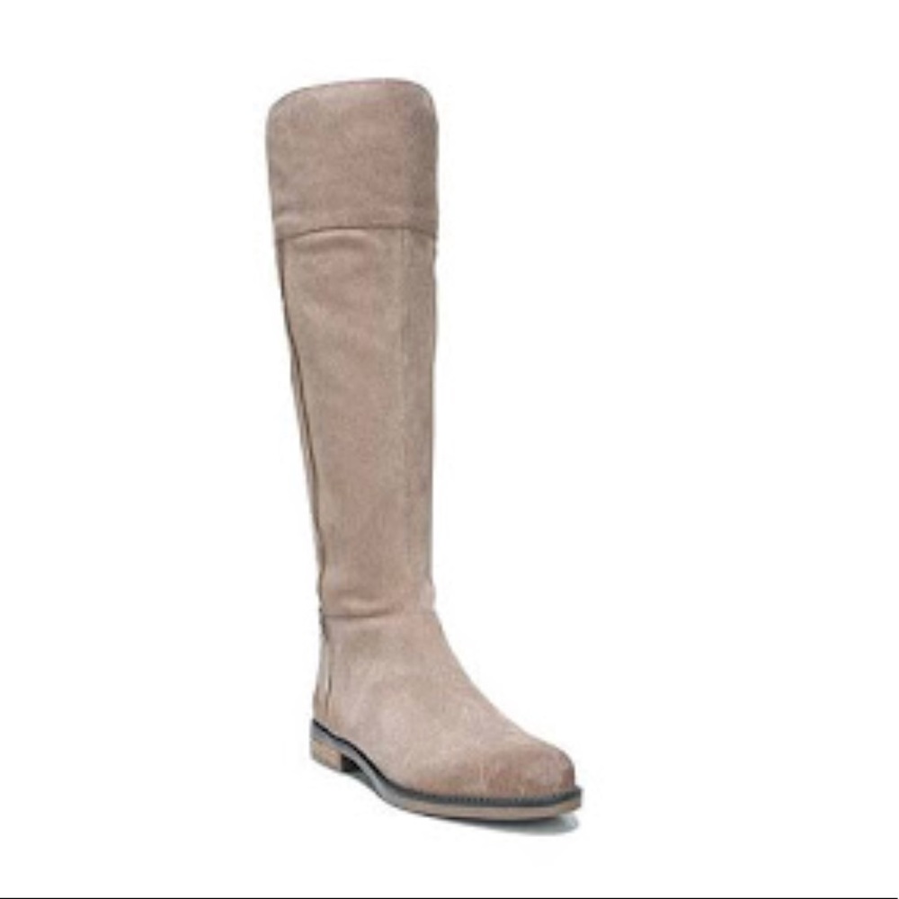 Distressed Equestrian Riding Genuine Suede Boots - Picture 2 of 8